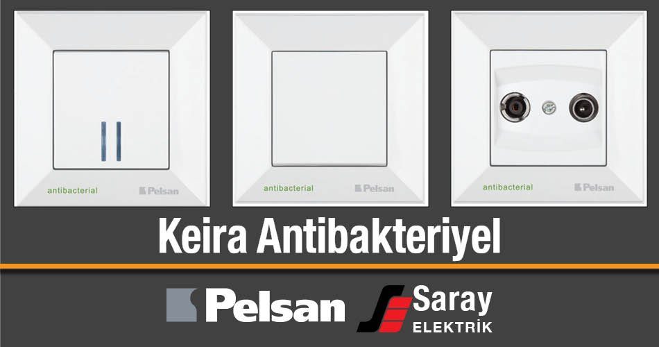 Pelsan Keira Antibakteriyel Anahtar Priz