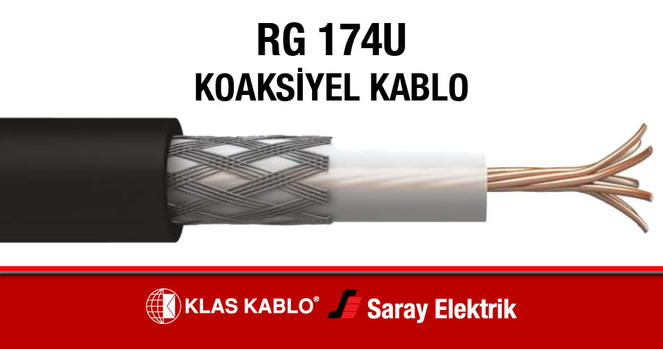 Klas Kablo RG 174U Koaksiyel