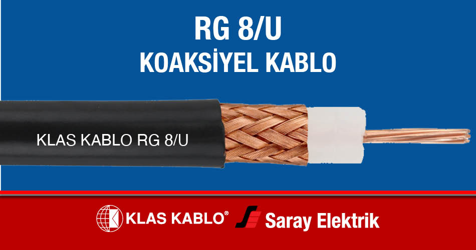 Klas Kablo RG 8U Koaksiyel