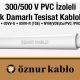 Öznur Kablo 300/500 V PVC Çok Damarlı Tesisat Kabloları