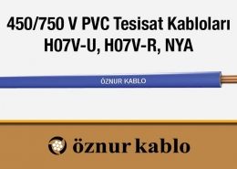 Öznur Kablo 450/750 V PVC Tesisat Kabloları