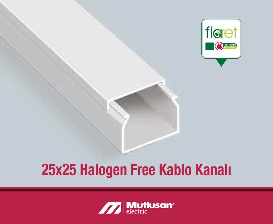 Mutlusan 25x25 Halogen Free Kablo Kanalı