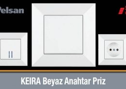 Pelsan Keira Beyaz Anahtar Priz