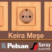 Pelsan Keira Meşe Anahtar Priz