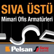 Pelsan Sıva Üstü Mimari Ofis Armatürleri