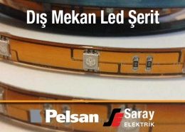 Pelsan Dış Mekan Led Şerit 3 Çip 10mm x 5 metre 12V DC IP55