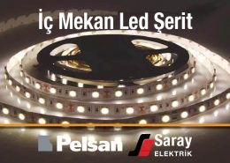 Pelsan İç Mekan Led Şerit 3 Çip IP20 10mmx5m 12v DC 3M Bant