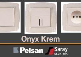 Pelsan Onyx Krem Anahtar Priz