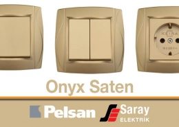 Pelsan Onyx Saten Anahtar Priz