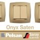 Pelsan Onyx Saten Anahtar Priz