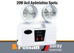 Pelsan 20W LED Acil Aydınlatma Spotu