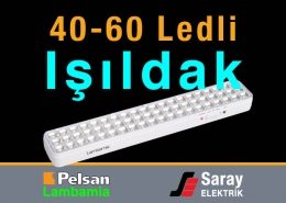 Lambamia 40-60 Ledli Şarjlı Işıldak