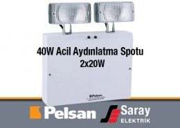 Pelsan 40W Acil Aydınlatma Spotu