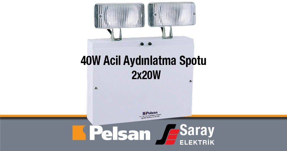 Pelsan 40W Acil Aydınlatma Spotu