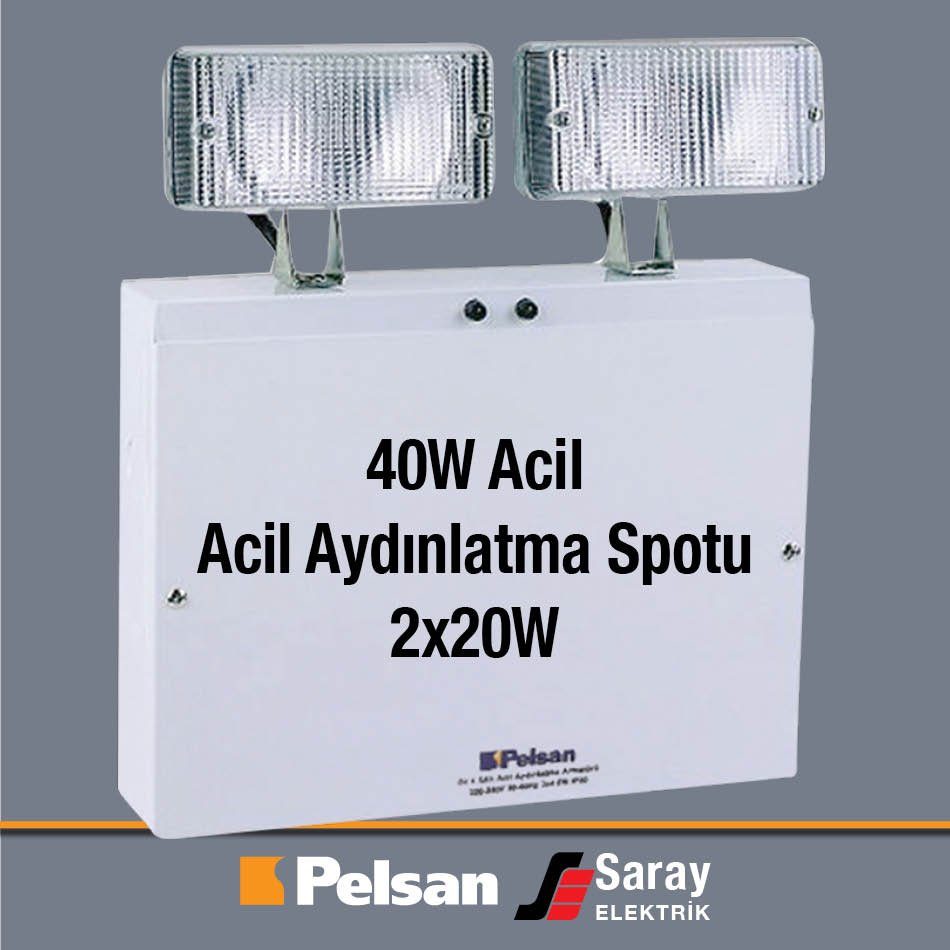 Pelsan 40W Acil Aydınlatma Spotu