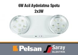 Pelsan 6W Led Acil Aydınlatma Spotu