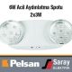 Pelsan 6W Led Acil Aydınlatma Spotu