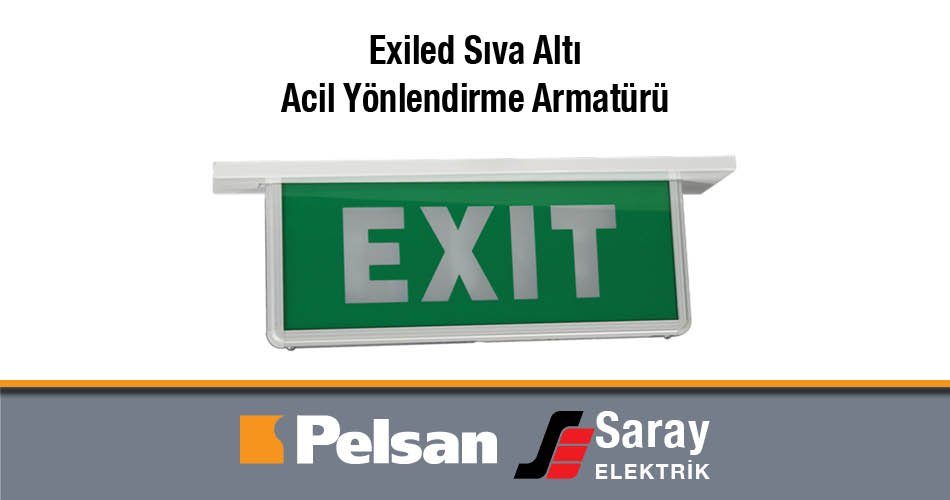 Pelsan Exiled Sıva Altı Acil Yönlendirme Armatürü