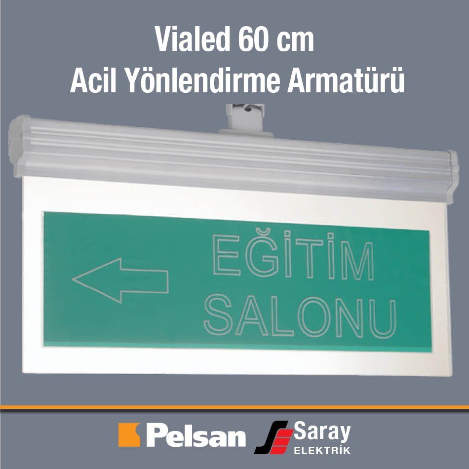 Pelsan Vialed 60cm Acil Yönlendirme Armatürü