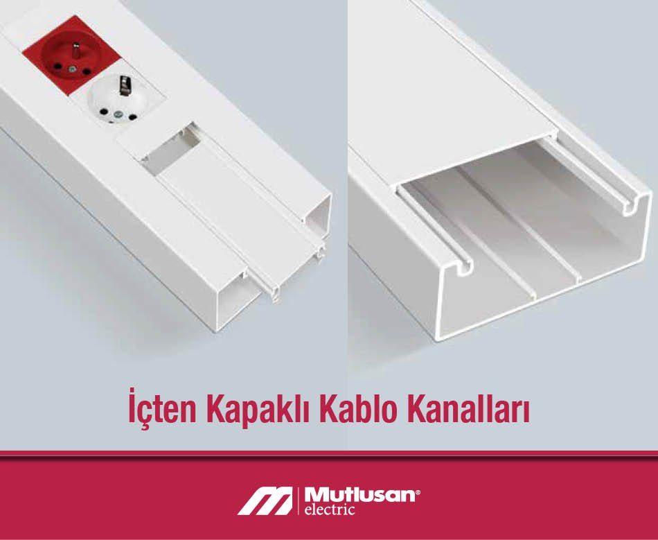 Mutlusan İçten Kapaklı Kablo Kanalları İçten Kapaklı Kablo Kanalı Çeşitleri