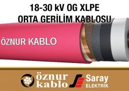 Öznur Kablo 18-30 kV Orta Gerilim Kablosu XLPE Tek Damarlı