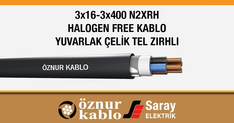Öznur 3x16-3x400 Halogen Free Kablo N2XRH 0.6/1 kV XLPE