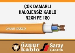 Öznur Çok Damarlı Halojensiz Kablo 0.6/1 kV XLPE N2XH FE 180