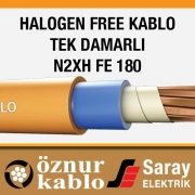 Öznur Halogen Free Kablo Tek Damarlı Bakır İletkenli N2XH FE 180