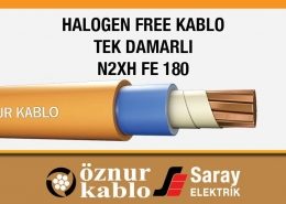 Öznur Halogen Free Kablo Tek Damarlı Bakır İletkenli N2XH FE 180