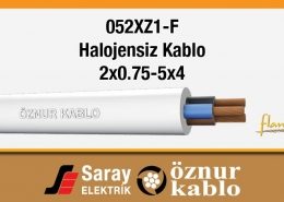 Öznur 052XZ1-F Halojensiz Kablo 300/500 V Çok Damarlı Fleksibel