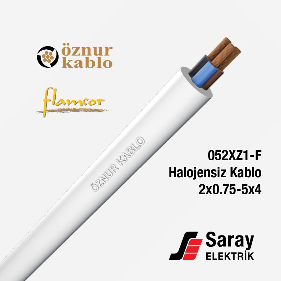 Öznur Kablo Çok Damarlı Fleksibel Halojensiz Kablo 052XZ1-F