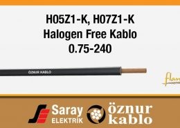 Öznur Kablo H05Z1-K H07Z1-K Halojen Free Kablo