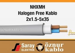 Öznur Kablo NHXMH Halogen Free Kablo XLPE, HFFR dolgu dış kılıf