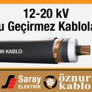 Öznur 12-20 kV Su Geçirmez Kablo XLPE İzoleli N2XS(FL)2Y