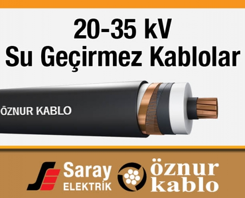 Öznur 20-35 kV Su Geçirmez Kablo OG XLPE N2XS(FL)2Y
