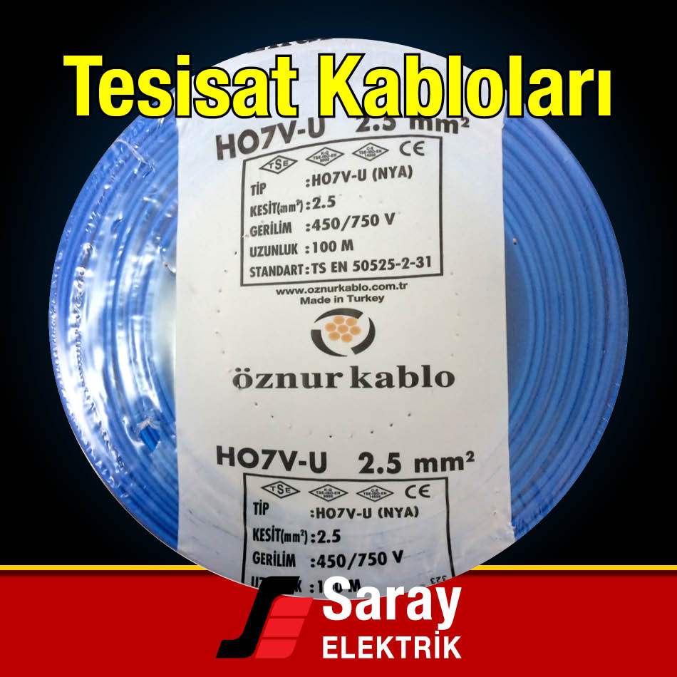 Saray Elektrik Tesisat Kablosu Çeşitleri