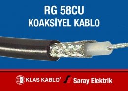 Klas Kablo RG 58CU Koaksiyel Kablo