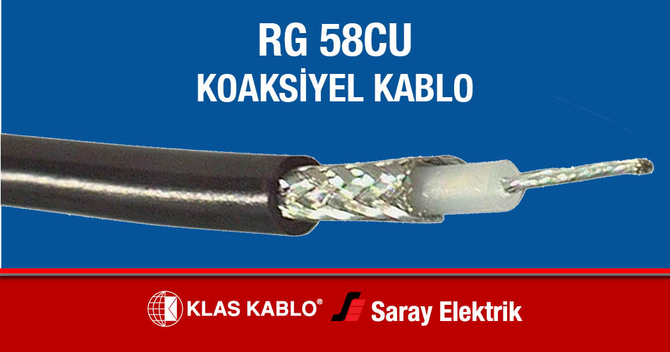 Klas Kablo RG 58 CU Koaksiyel Kablo