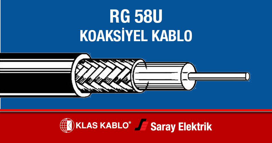 Klas Kablo RG 58 U Koaksiyel