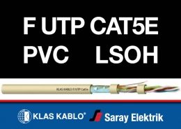 F UTP Cat5e PVC LSOH Lan Sinyal Kablosu