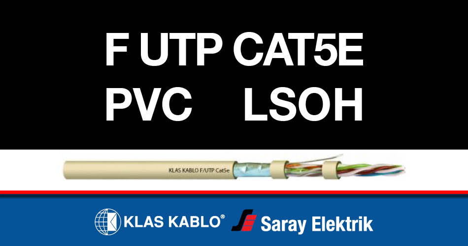 F UTP Cat5e PVC LSOH Lan Sinyal Kablosu