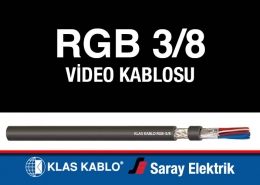 Klas RGB 3-8 Audio Video Kablosu