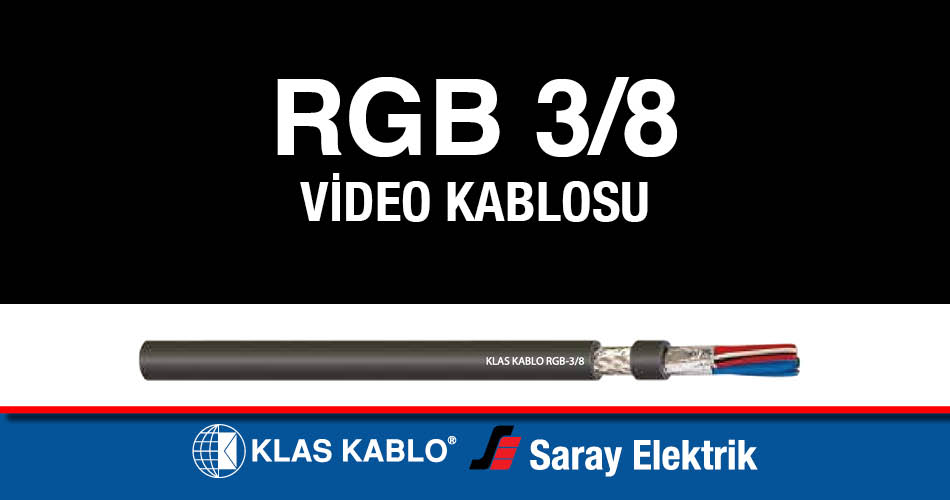 Klas RGB 3-8 Audio Video Kablosu