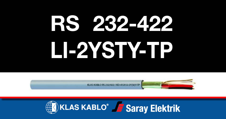 Klas Kablo RS 232 422 KD 4120 LI 2YStY TP PVC/HFFR/PE