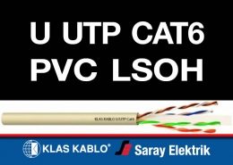 Klas U UTP Cat6 PVC LSOH Lan Kablosu