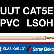 Klas kablo UUT Cat5e PVC LSOH Data iletişim kablosu