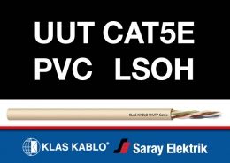 Klas kablo UUT Cat5e PVC LSOH Data iletişim kablosu