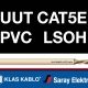 Klas kablo UUT Cat5e PVC LSOH Data iletişim kablosu