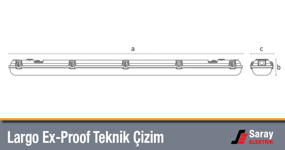 Pelsan Largo Led Etanj Teknik Çizim