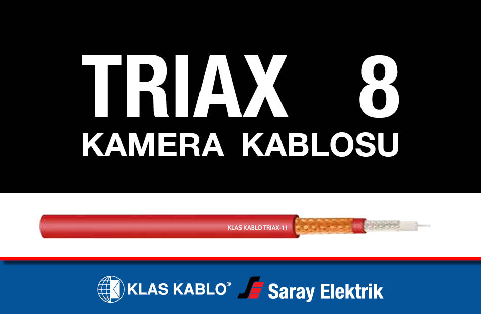 Klas Kablo TRIAX 8 Stüdyo Kamera Kablosu